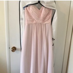 Azazie Blushing Pink Bridesmaid dress size 6.